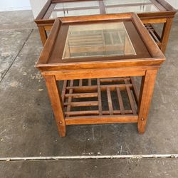 Coffee Table/End Table Set w/ Glass
