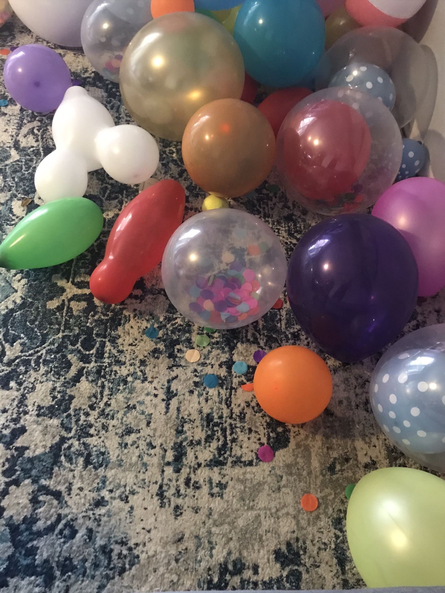 Blown-up balloons (free)