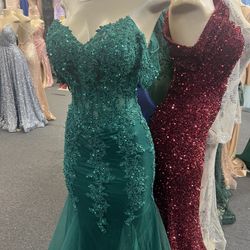 Emerald Green Formal dress