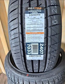 225/40R18 Milestar Set Of 4 New Tires