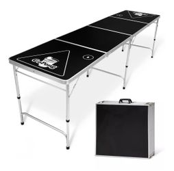 Portable Table Fold Up Beer Pong, Dinner, Workspace 