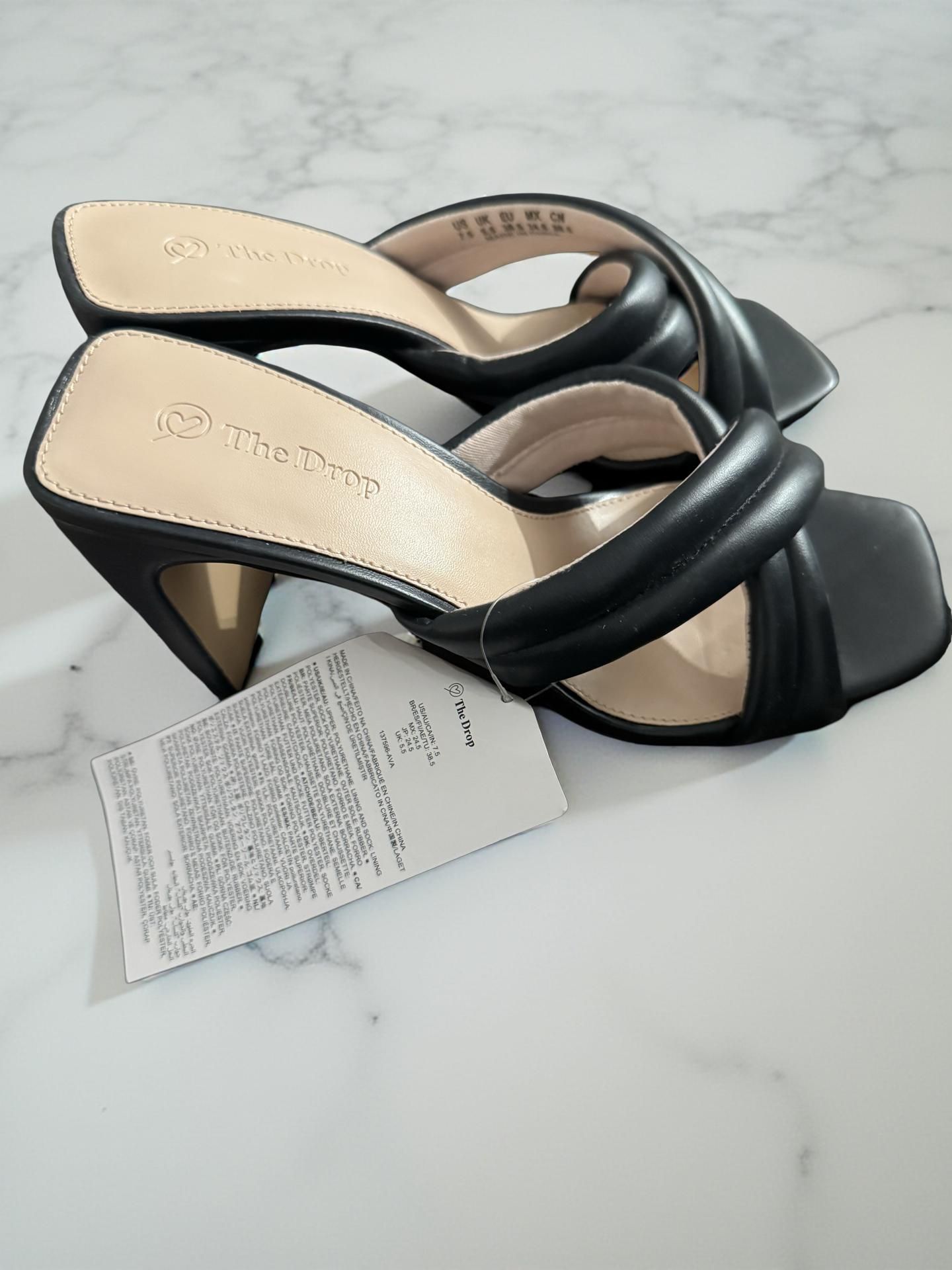 The Drop Women's Ava Crisscross Heeled Sandal 7.5