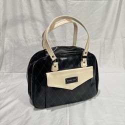 Large Travel Tote Bag (Mary Kay) Collapsible, Deluxe Black Consultant Cosmetic Luggage Bag, Oversized Faux Leather Purse