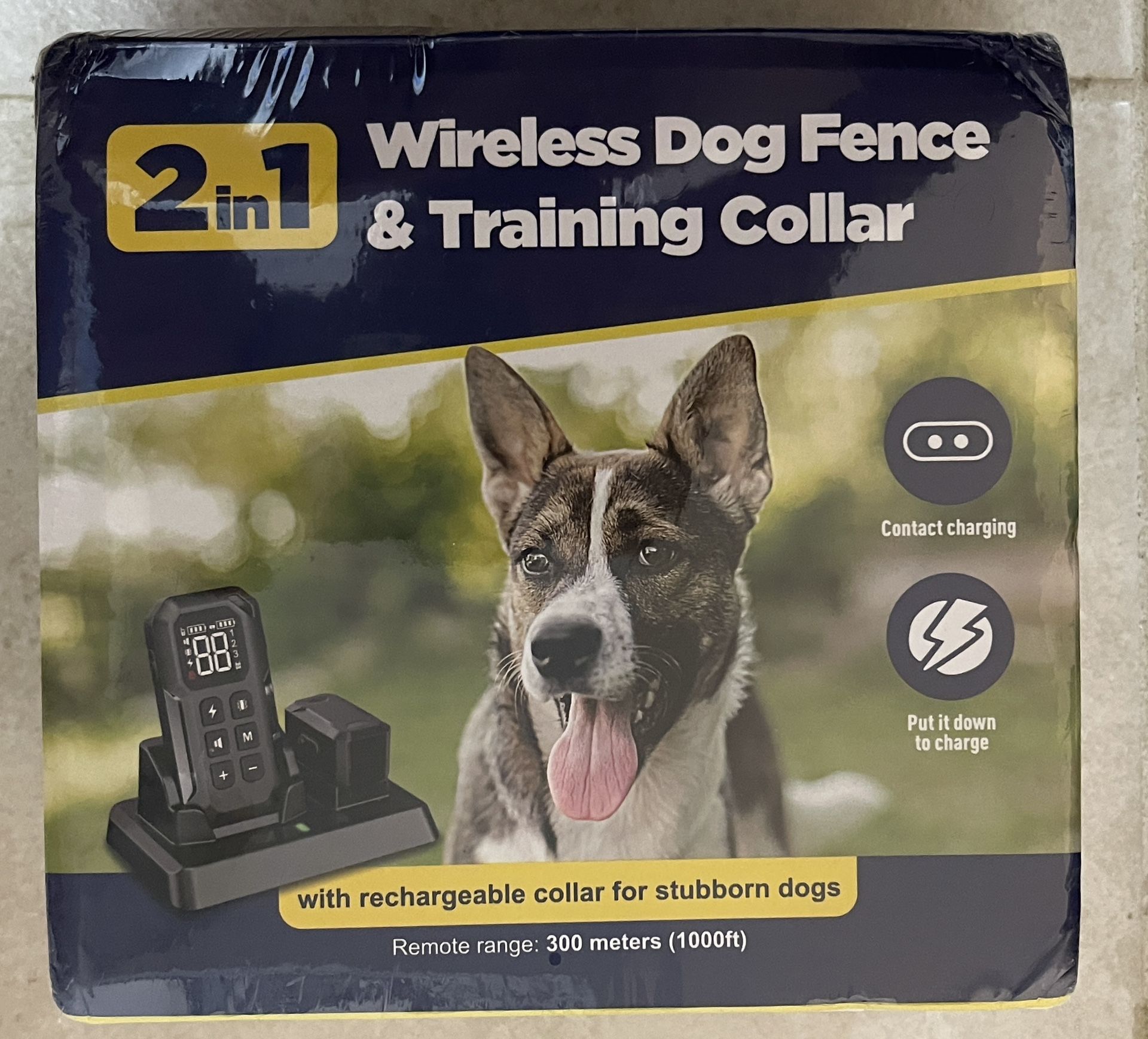 Dog Training Collar, & Wireless Dog Fence System w/ Remote Control.