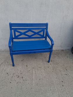 Wood bench