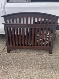 Full size bed headboard and footboard