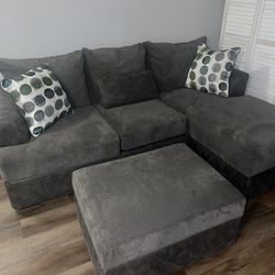 3-Seat Sofa Sectional With Ottoman