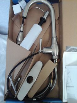 HUNTINGTON BRASS STAINLESS STEEL KITCHEN FAUCET