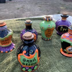 6 POTION BOTTLES