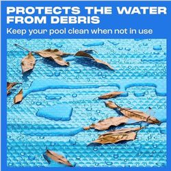 Solar Pool Cover for Rectangular Pool by Yankee | Sapphire Series Solar Cover for Inground Pool | 16x32 ft | Keep Water Warm and Prevent Its Loss | We