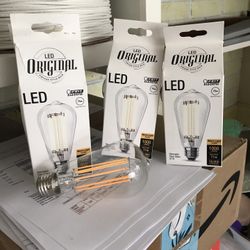 4 Feit Electric Vintage Style ST19 Led Bulbs 2100k, 75W, 1000lumen