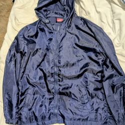 Navy Blue Windbreaker- 2XL Hoodie
