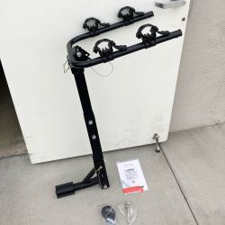 New in Box $45 Tilt Folding 2-Bike Hitch Mount Rack Bicycle Carrier for 2” Hitch w/ Straps 70 lbs Max