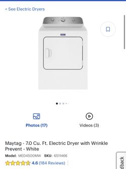Electric Dryer (White)