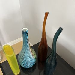 Glass Flowers Vase Each 6$