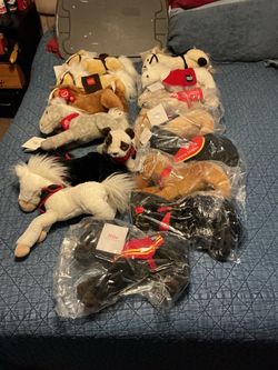 Lot of 14 Wells Fargo Plush Ponies