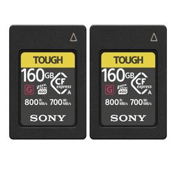 (2) Sony Tough 160GB CFexpress Type A Cards