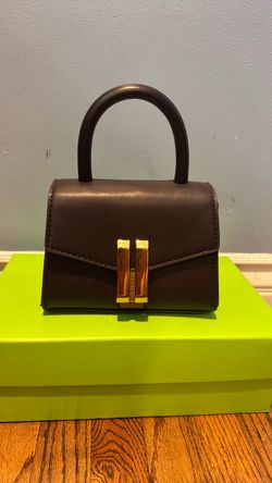 Mini Top Handle Handbag Dark Brown