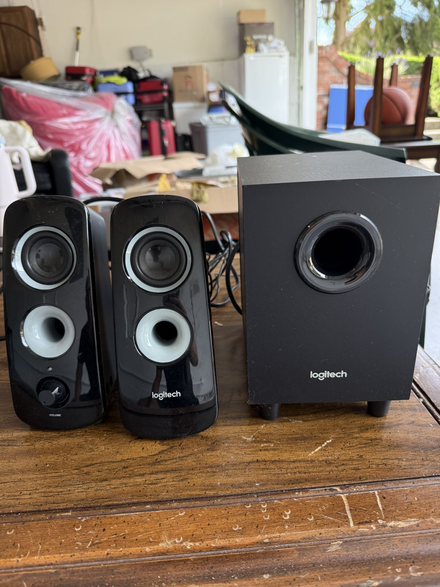 Logitech S2 Speakers And Subwoofer