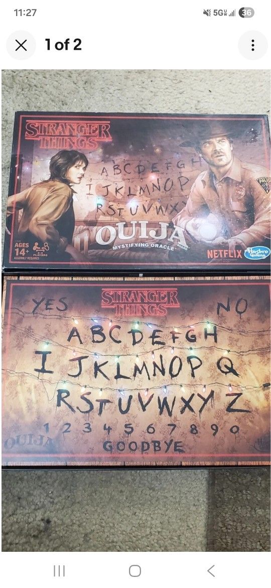 STRANGER THINGS QUIJA BOARD NEW