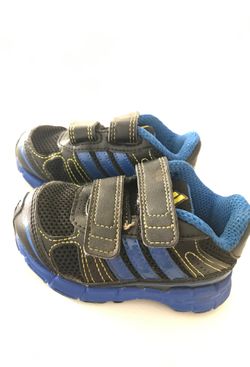 Adidas ortholite toddler blue tennis shoes size 5K