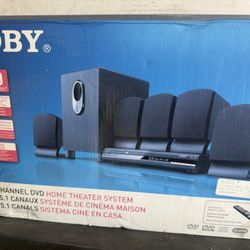 Coby DVD765. Home Theater System 5.1 Channel. With DVD Player.