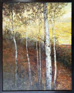 Light Through Aspen Oil Painting