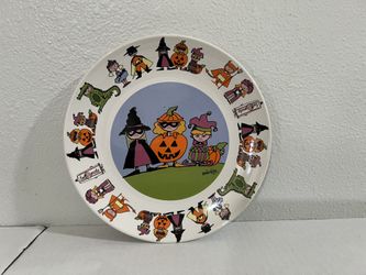 Halloween Plates/Decor Set Of 11