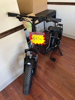 Open Box, Fully Assembled SISIGAD 20" Champ Ext Fat Tire Folding Electric Bike