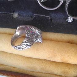 Raven,Real Ruby, Real Silver Mid 1970,S