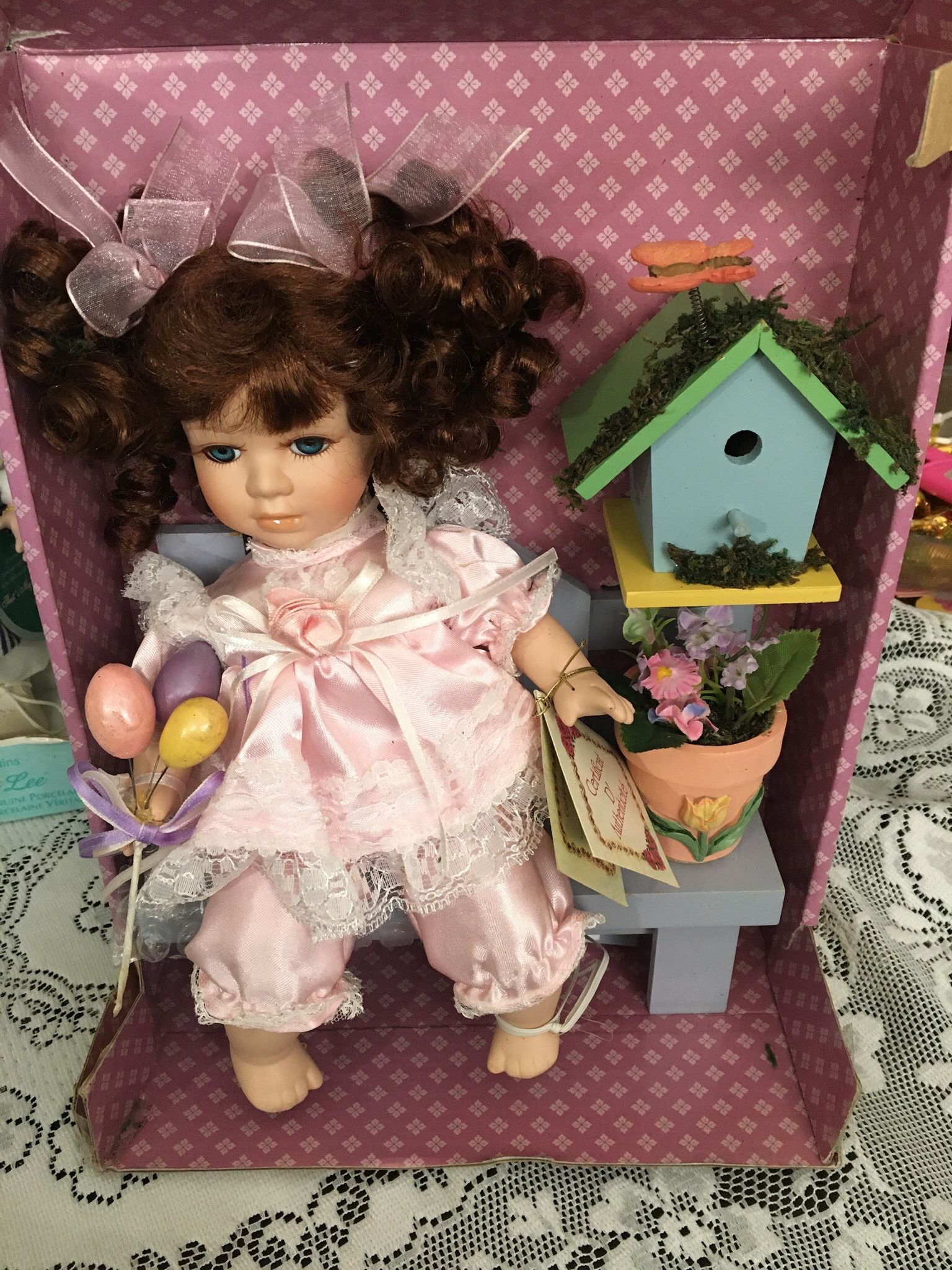 Classic Treasures Genuine Fine Bisque Porcelain Doll Classic Collectible Dolls