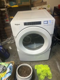 Whirlpool Front Load Dryer White gas