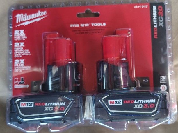 Milwaukee M12 3.0 Two Pack
