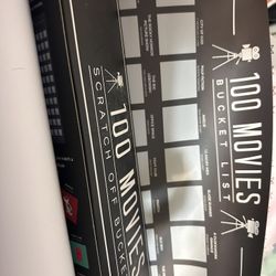 New Scratch Off 100 Movies Bucket List Poster $8