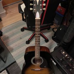 Epiphone Pro-1 VS acoustic guitar