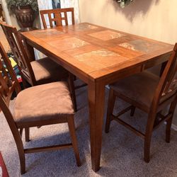Solid Wood Dining Table And Chairs
