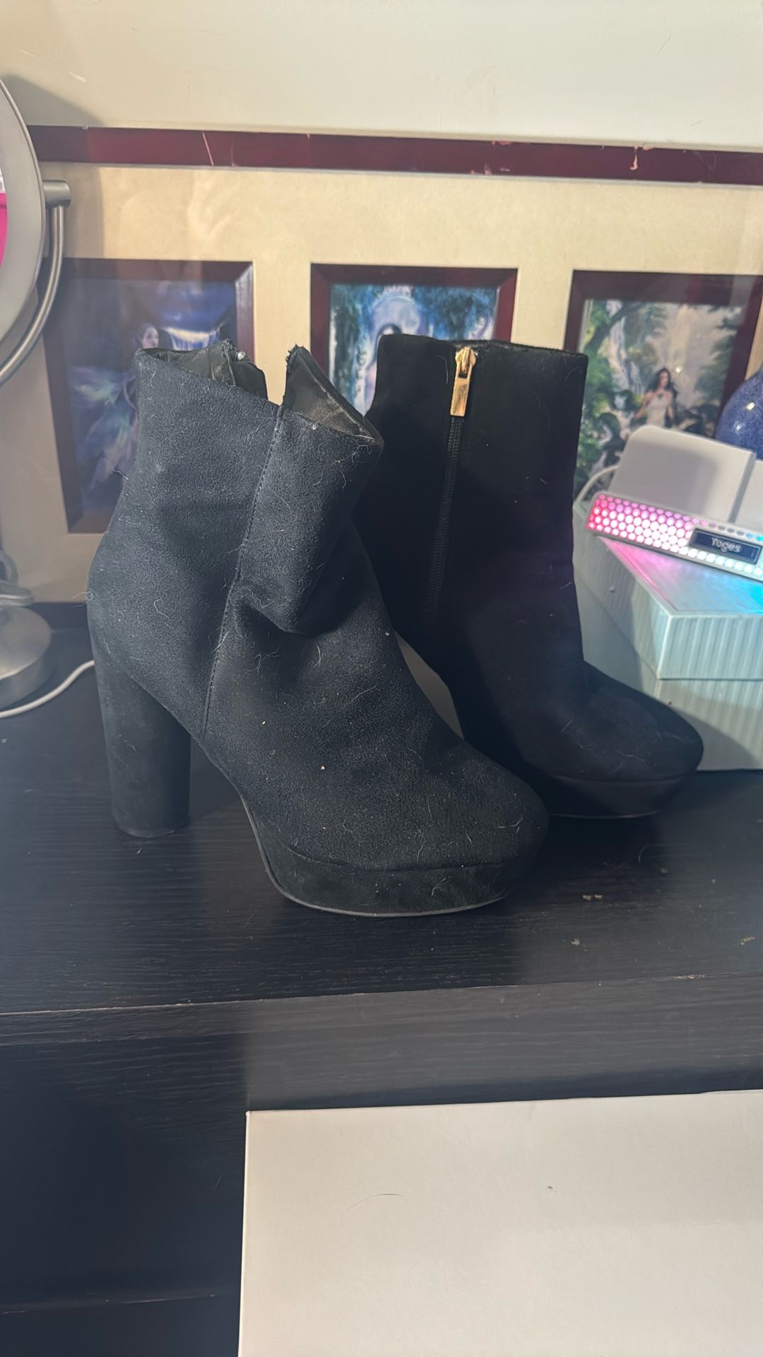 Black Tall Boots Size 8 1/2