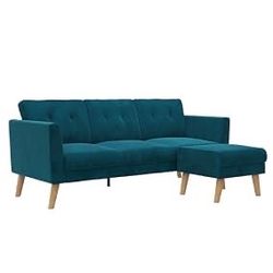 Sectional Sofa with Ottoman (very clean)