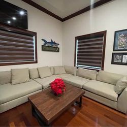 Sectional Couch With Ottoman By Kevin Charles