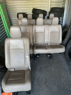 2011-2022 Nissan NV van 2ND OR 3RD row bench seat TAN LEATHER