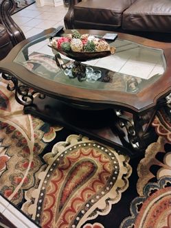 Coffee table plus end tables