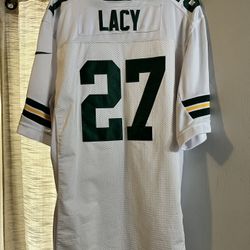 Eddy Lacy GB Packers-Away Jersey (Size XXL)