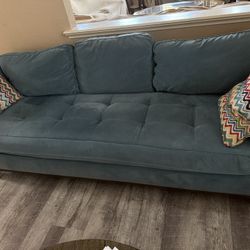 Cindy Crawford Velvet sofa and love seat