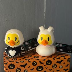 Collectible Rubber Duck Jack & Zero Set 🎃