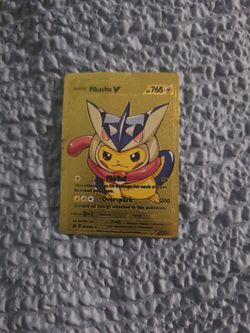 Pikachu V Gold Foil Pokémon Card