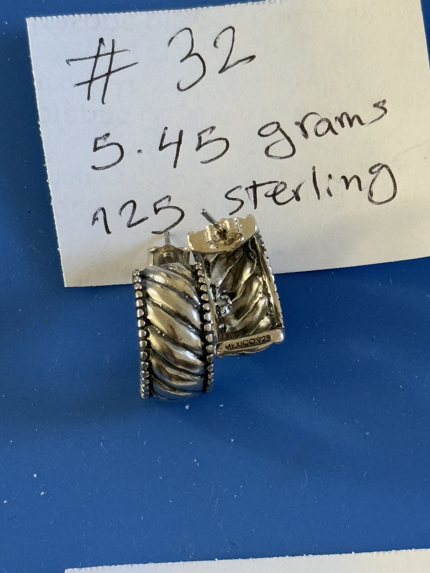 Earrings,different Styles, Size ,925 Sterling Silver , Please Check Out All Photos For More Details, Each .EACH