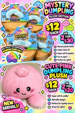 RMS Rainbow plush dumplings