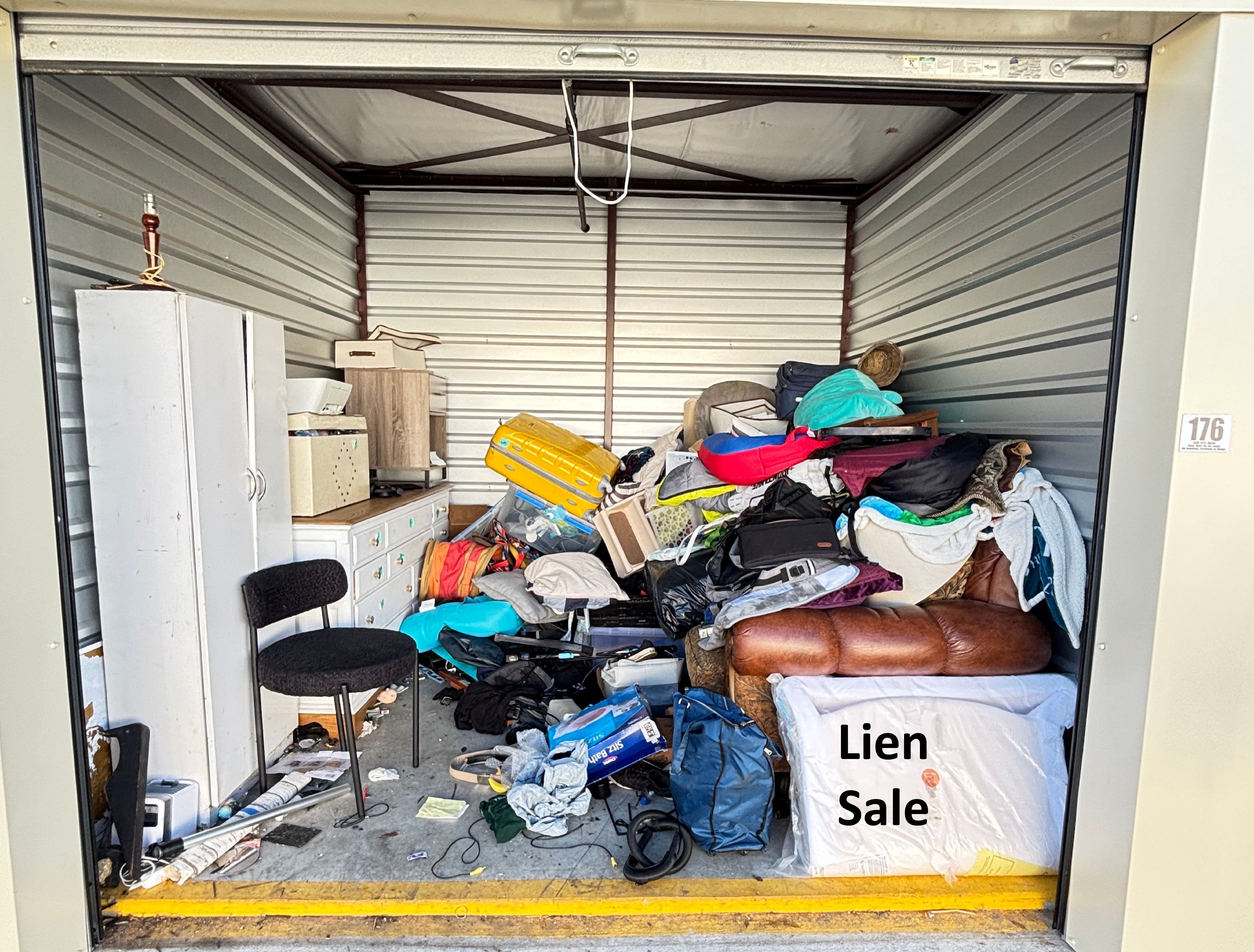 Lien Auction Unit 176 12/28 - Furniture, Clothing, Luggage, Household Goods