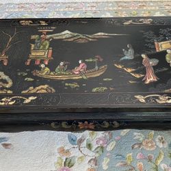 Vintage Coffee Table-Chinese Qing DynastyMarquetry Inlaid Lacquer