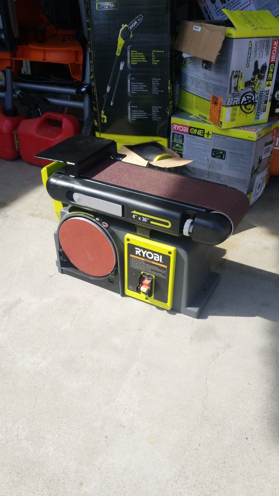 RYOBI 4 in x 36 in. Belt and 6 in. Disc Sander for Sale in Garden Grove, CA OfferUp